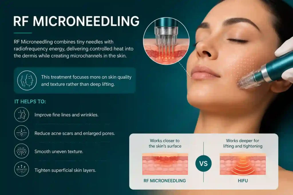 What Does RF Microneedling Do That HIFU Alone Cannot Ashbourne